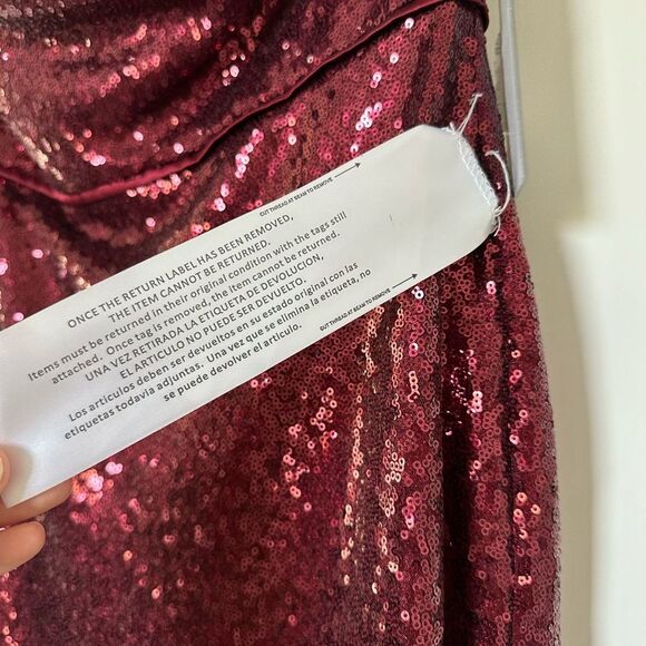 Mac Duggal Ieena | 49292 One Shoulder Sequin Gown Size 4 NEW - Picture 7 of 13